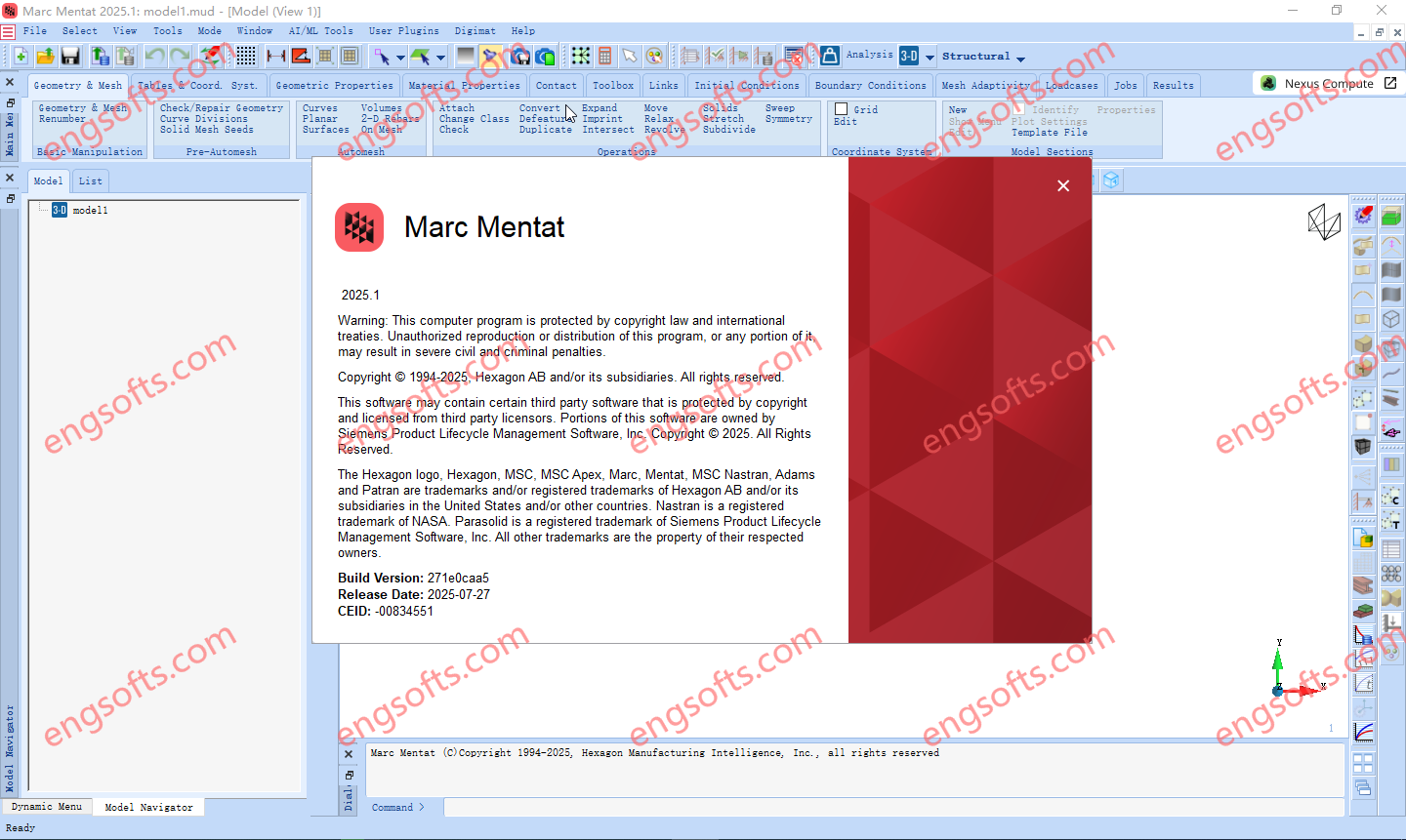 MSC Marc and Mentat 2025.1-Engsofts