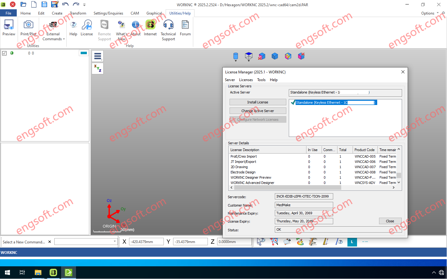 Hexagon WORKNC 2025.2-Engsofts