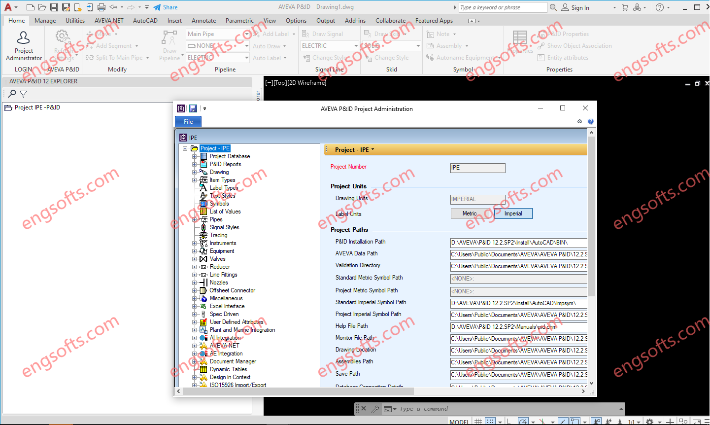 AVEVA P&ID 12.4 For AutoCAD 2024-Engsofts