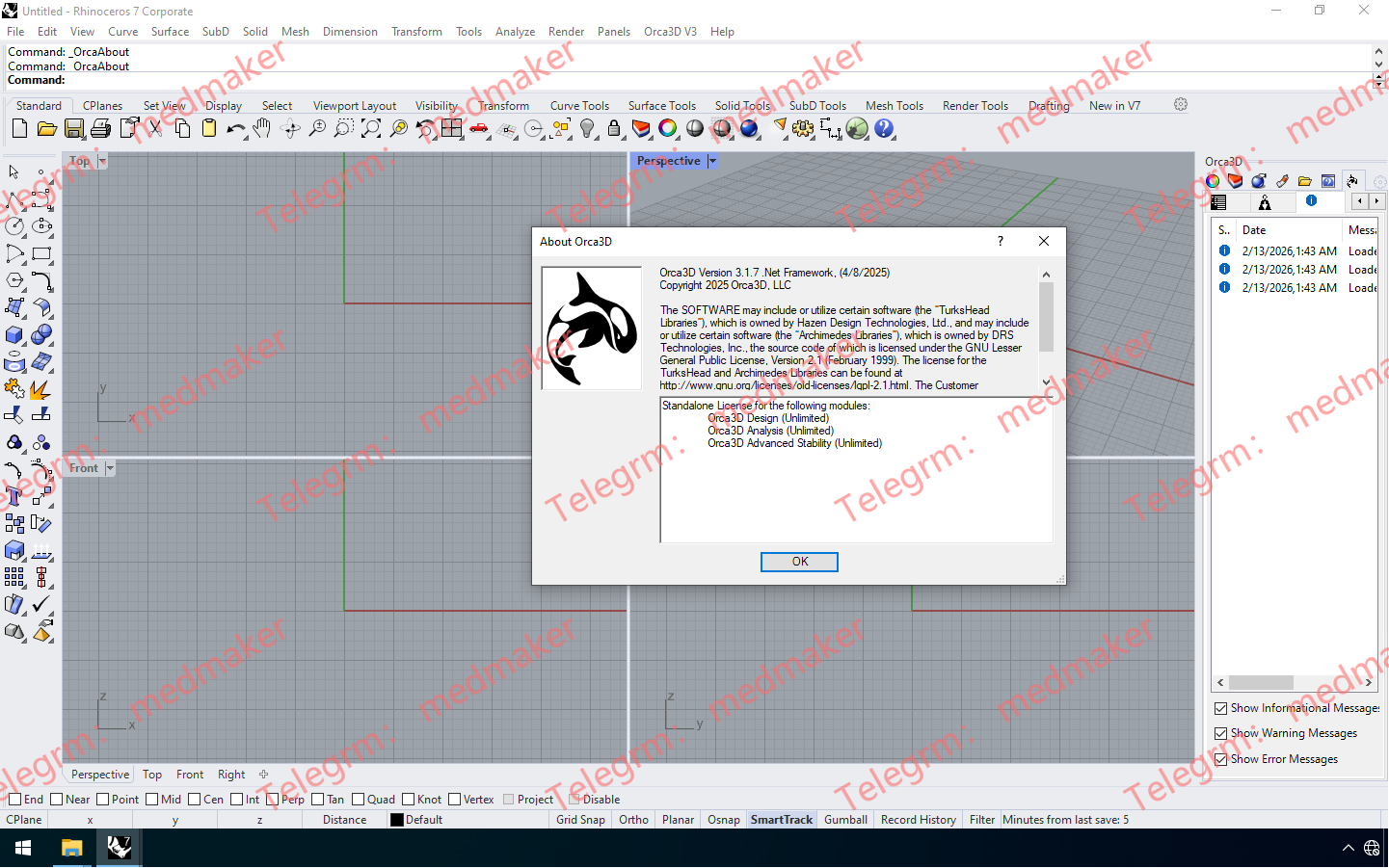 Orca3D 3.1.7 for Rhino 7.x-8.x-Engsofts