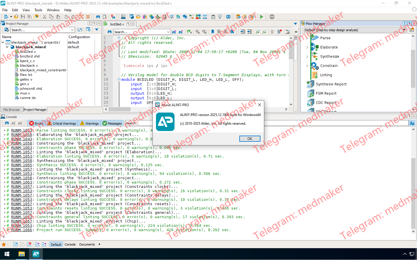Aldec ALINT-PRO 2025.12-Engsofts