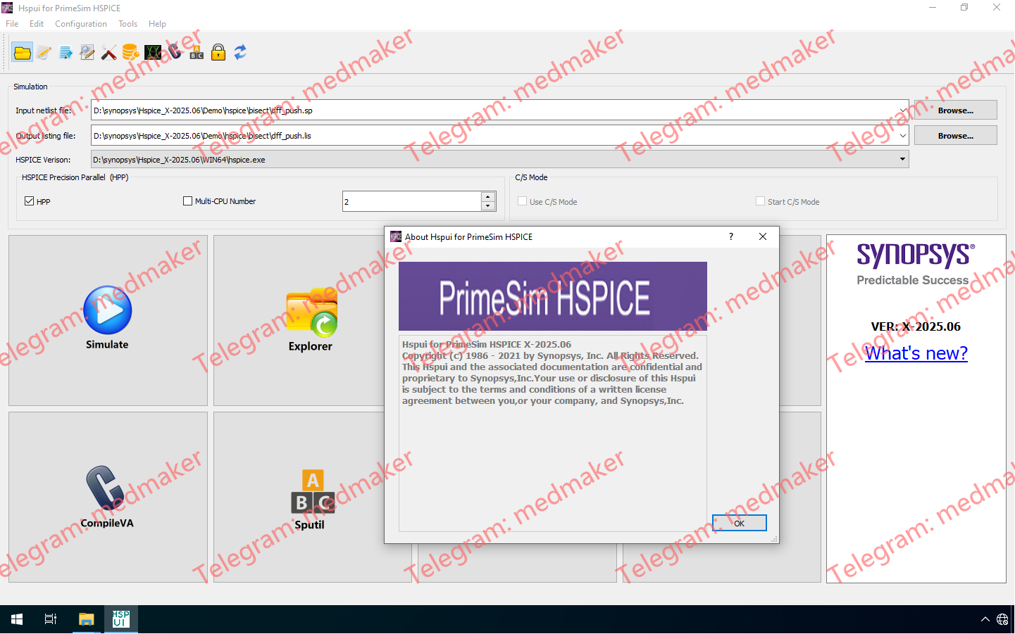 Synopsys PrimeSim HSPICE 2025.06 Win/Linux-Engsofts