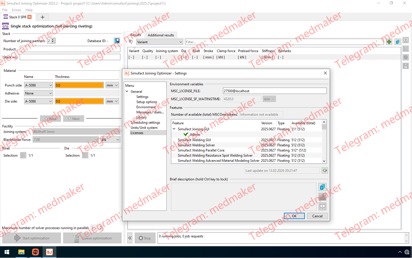 MSC Simufact Joining Optimizer 2025.2-Engsofts