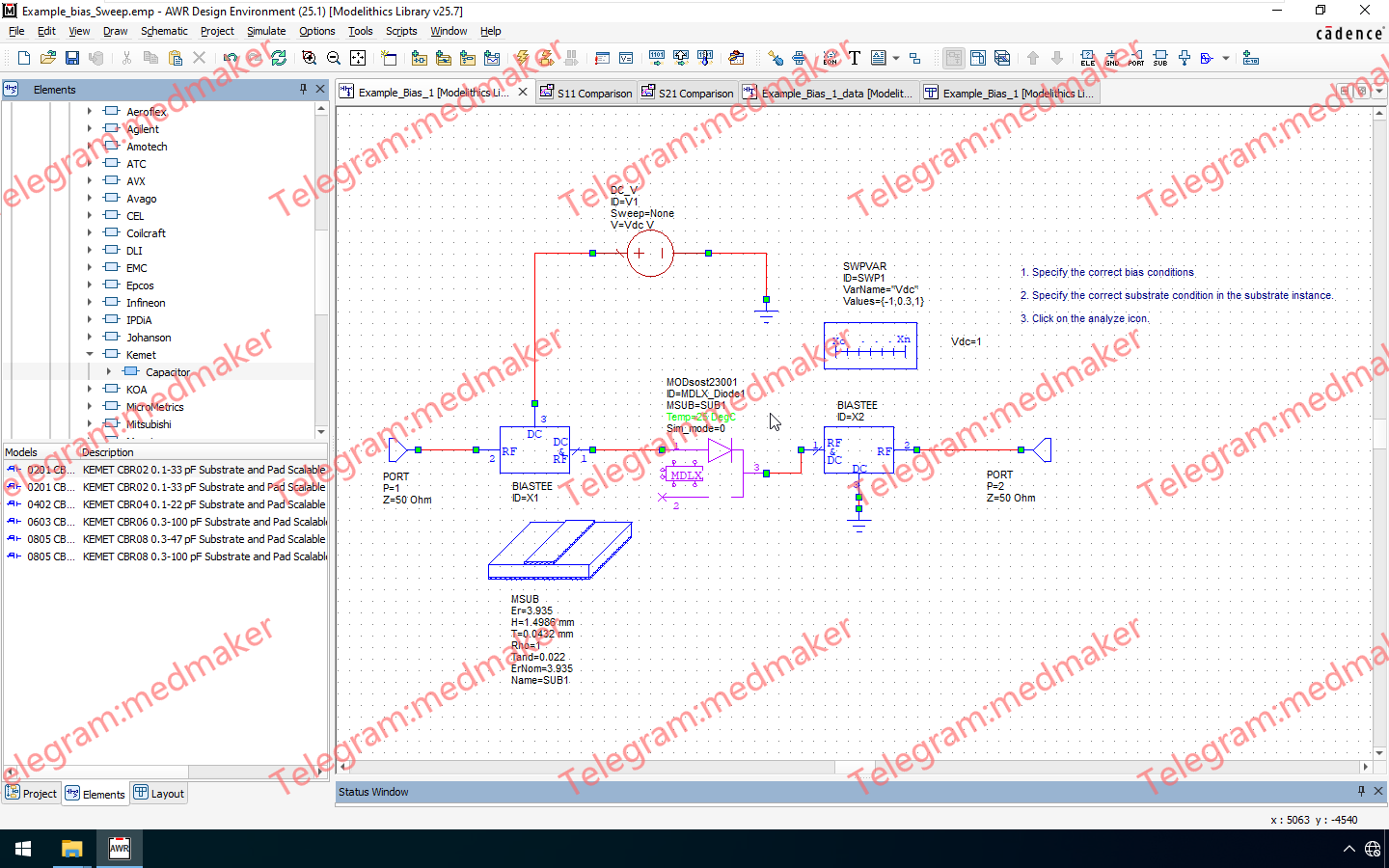 Modelithics COMPLETE Library v25.7 for Cadence AWR Design Environment 16-25-Engsofts