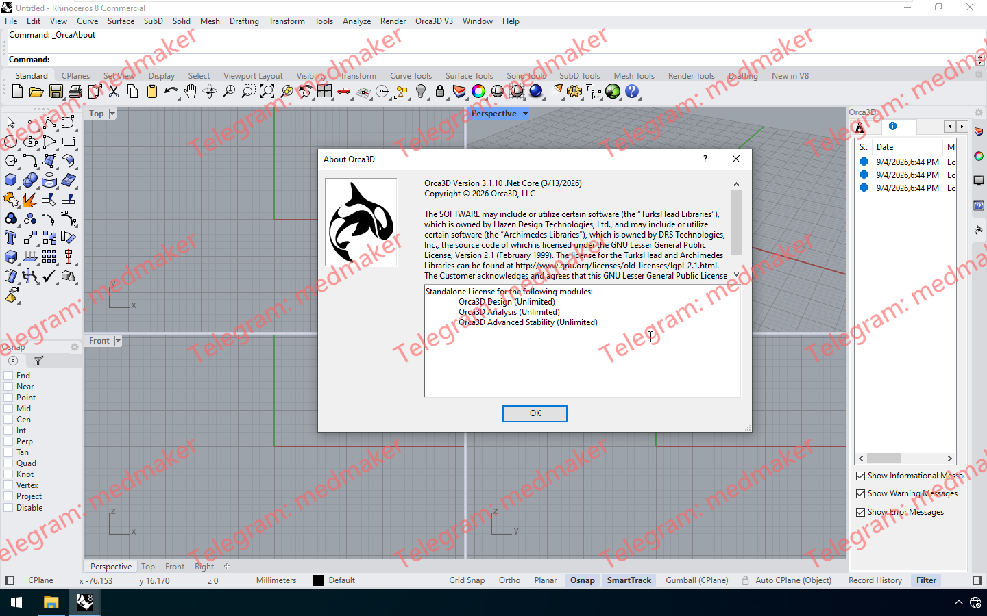 Orca3D 3.1.10 for Rhino 7.x-8.x-Engsofts