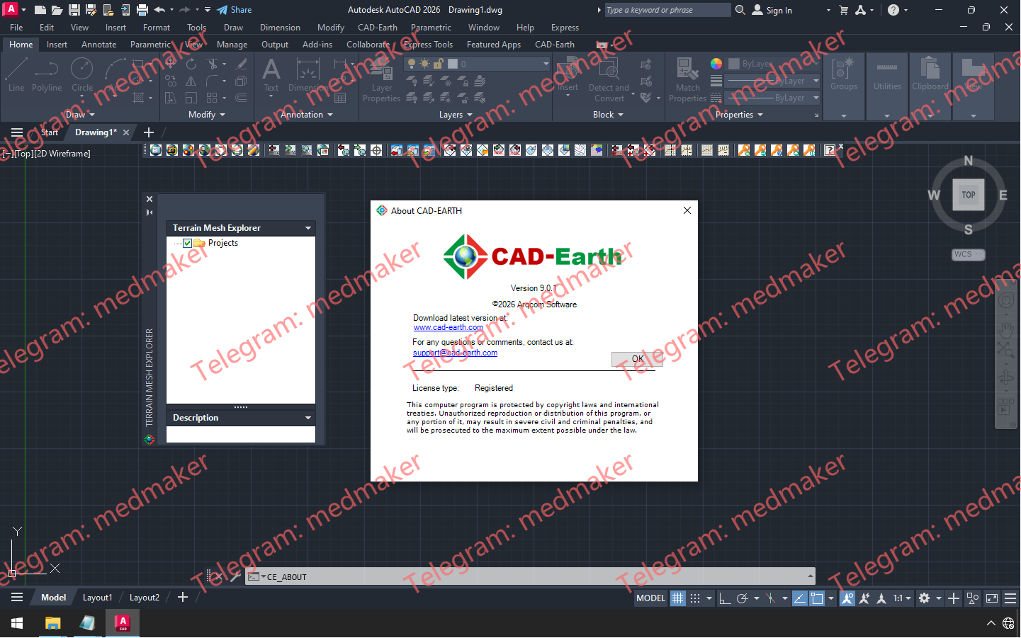 Arqcom CAD-Earth Premium 2026 v9.0-Engsofts