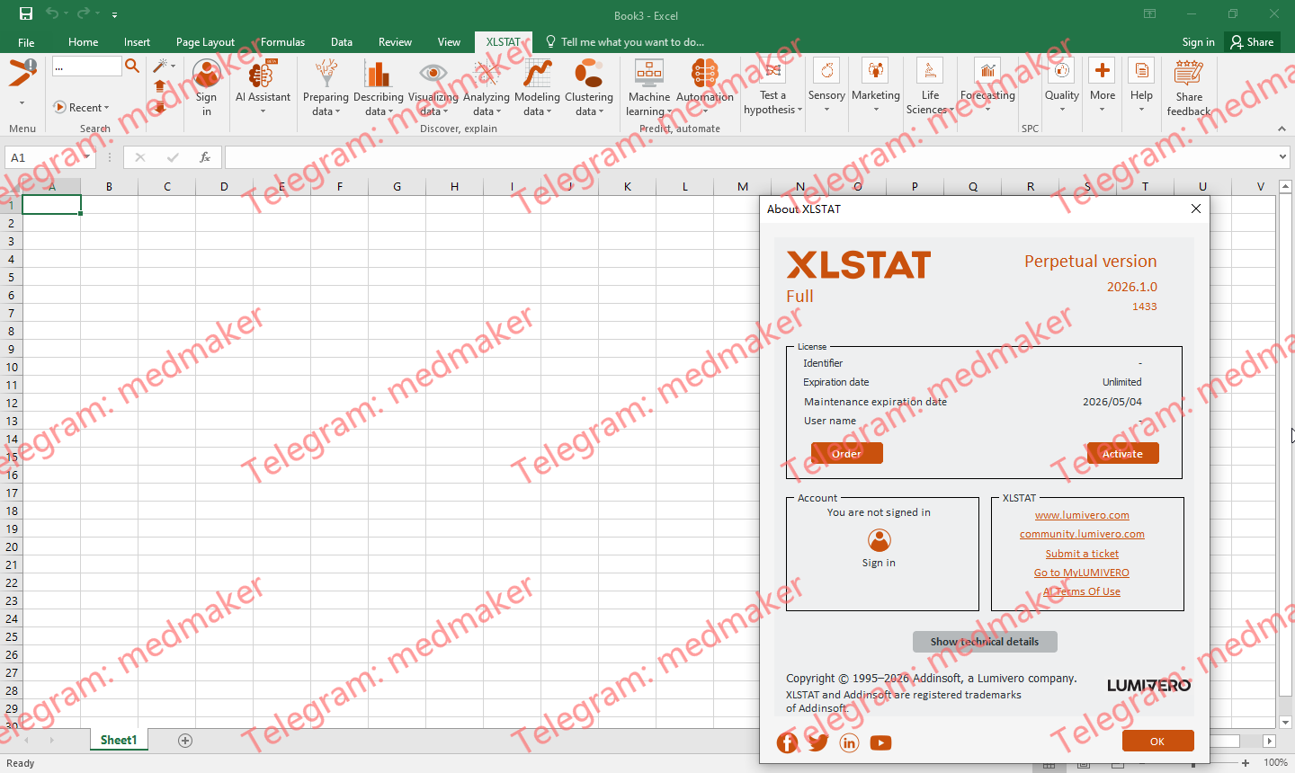 Addinsoft XLSTAT Advanced  2026.1-Engsofts