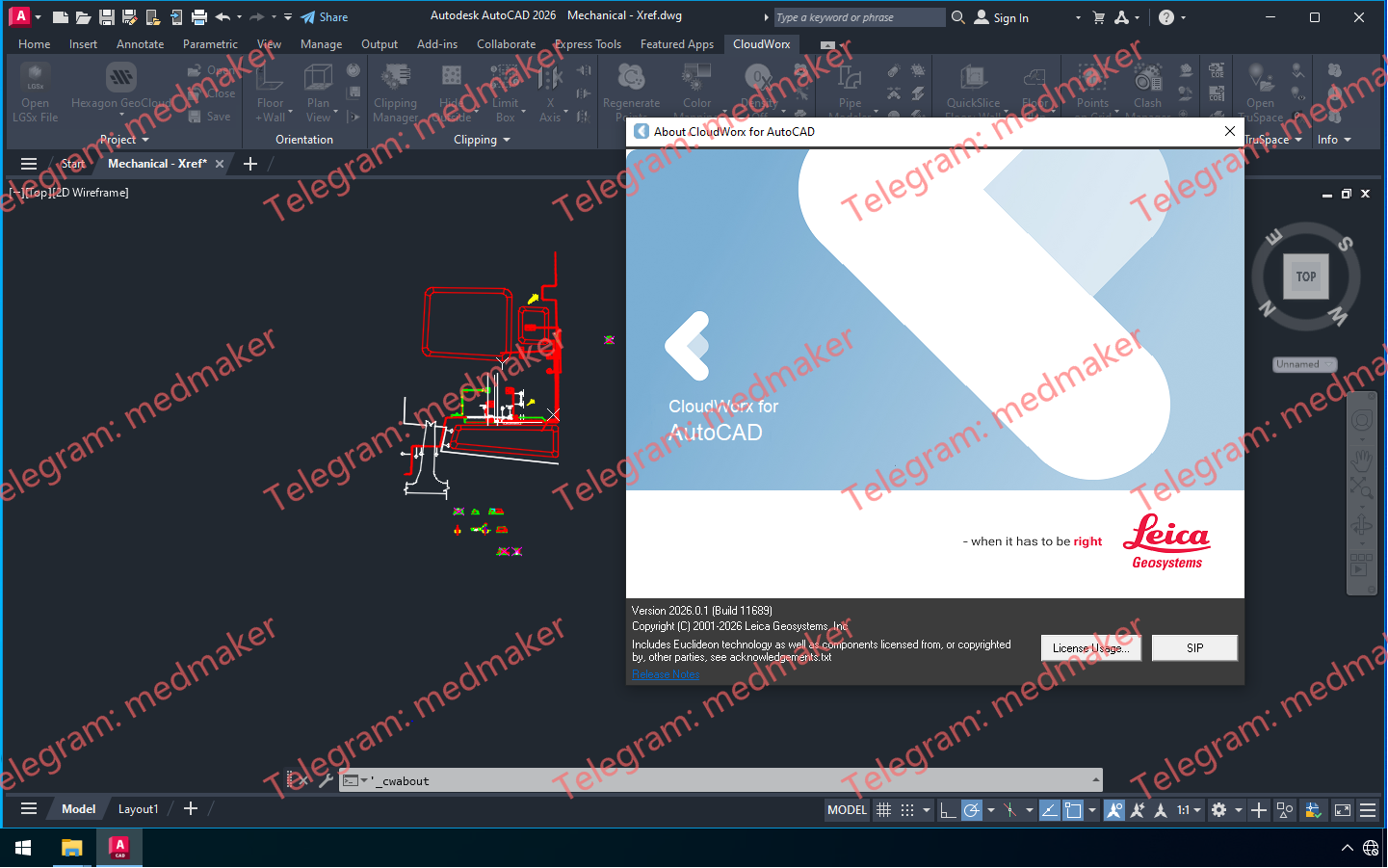 Leica CloudWorx 2026.0.1 For AutoCAD 2024-2027-Engsofts