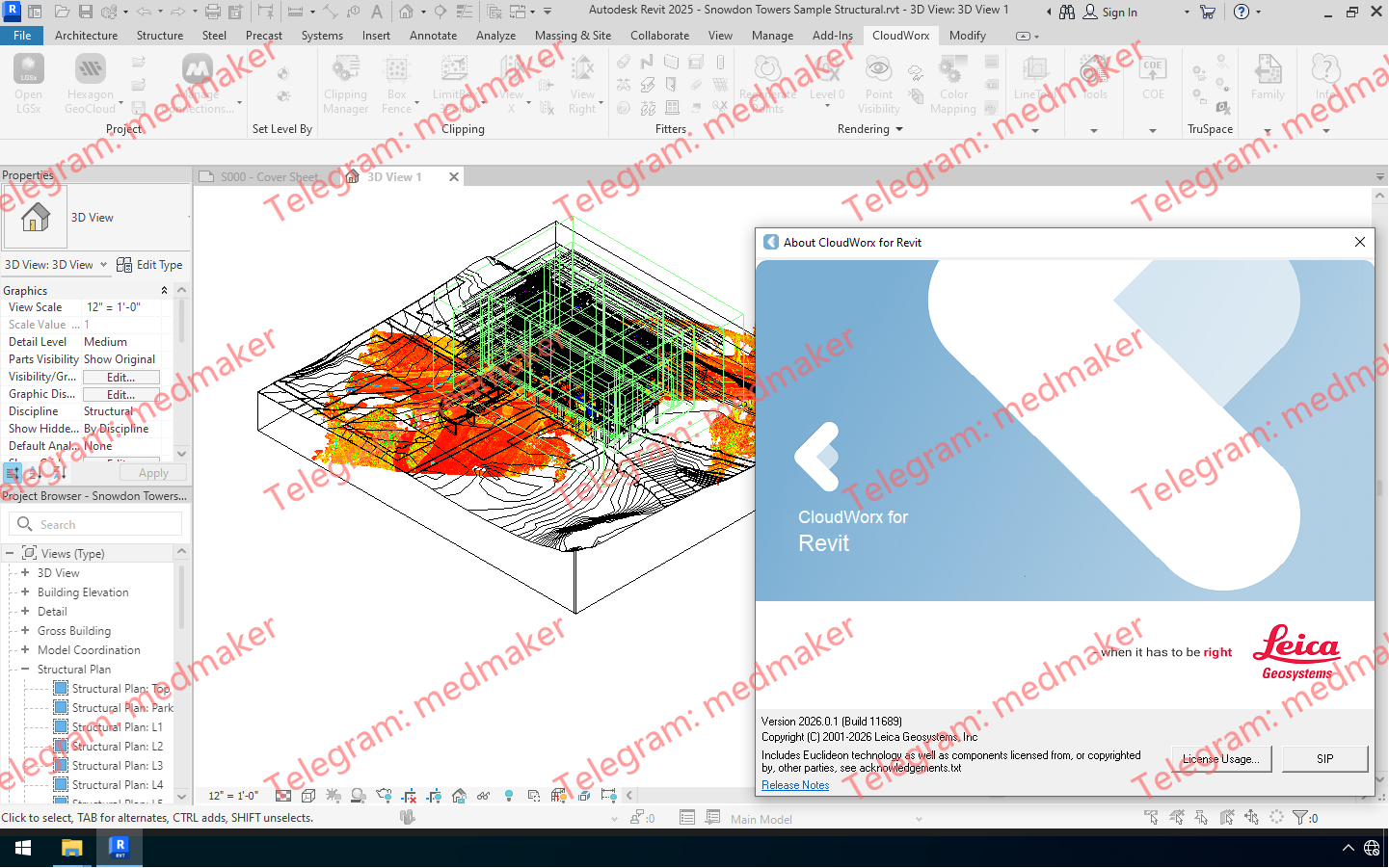 Leica CloudWorx 2026.0.1 For Revit 2024-2027-Engsofts
