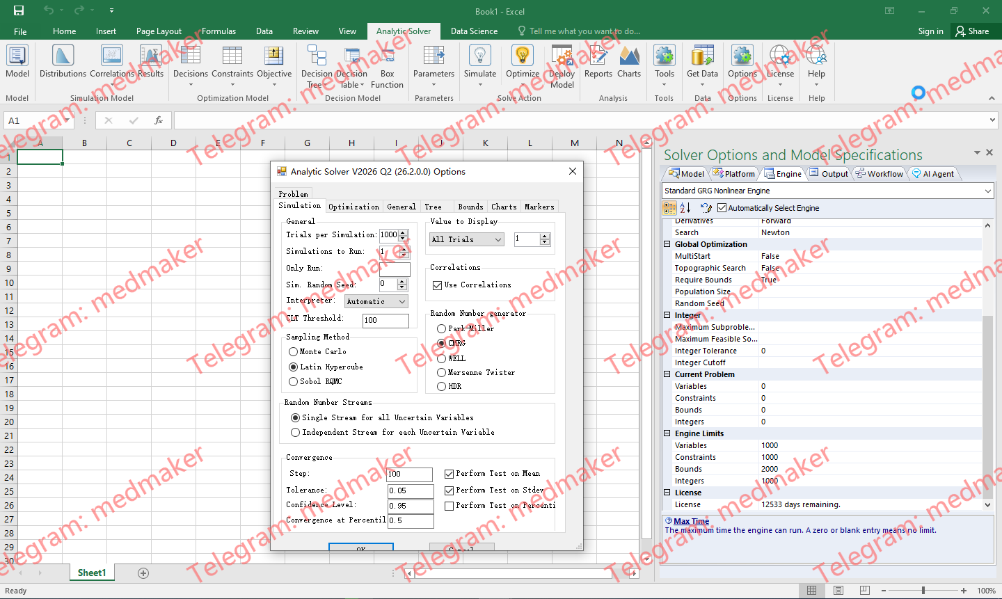 Frontline Analytic Solver For Excel 2026Q2-Engsofts