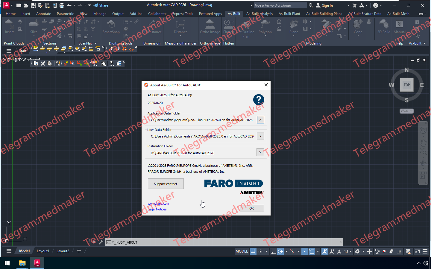 FARO As-Built 2025.0.20 for AutoCAD 2023-2026-Engsofts