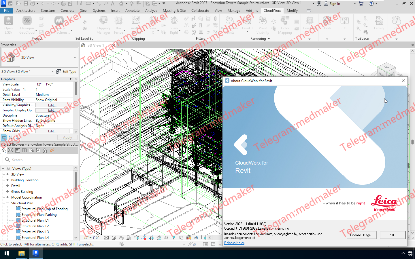 Leica CloudWorx 2026.1.1 For Revit 2024-2027-Engsofts